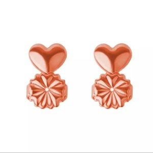 FREE with purchase Rose Gold Heart Earring Lifters